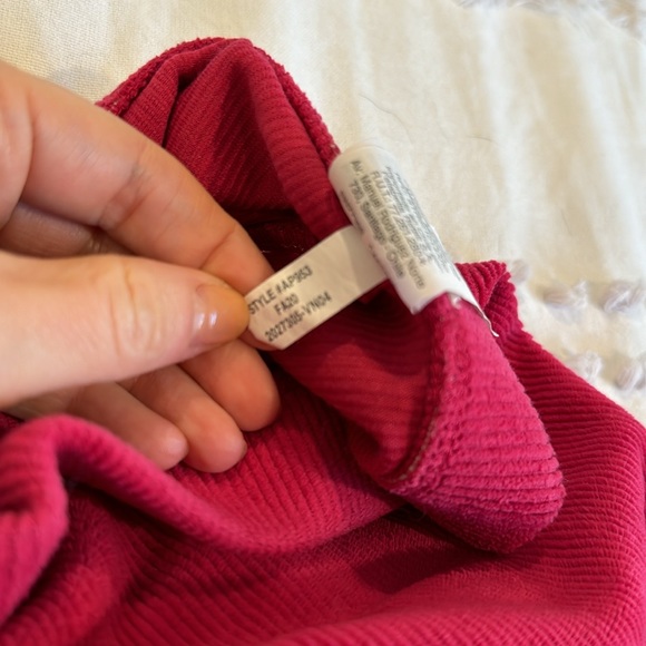 Christmas red crewcuts corduroy leggings, size 10 - Picture 4 of 5